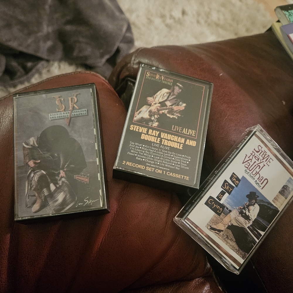 Stevie Ray Vaughan Cassette Tape Set